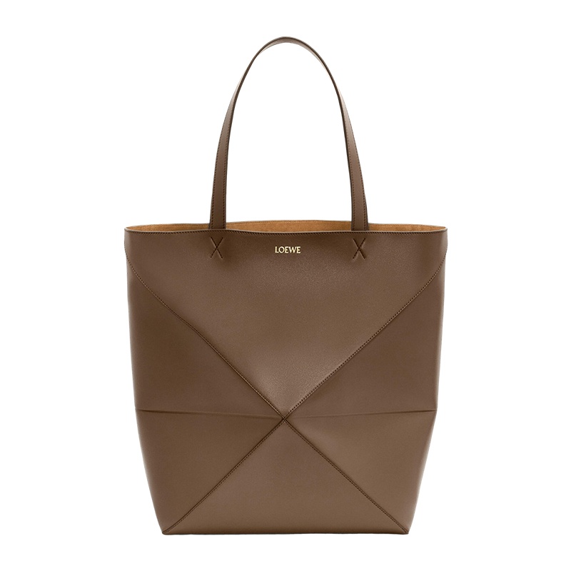 商品Loewe|罗意威 23新款 Puzzle Fold男士大号亮面小牛皮几何线条托特包 ,价格¥15942,第8张图片详细描述