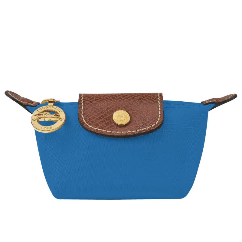 商品Longchamp|LONGCHAMP/珑骧 女色帆布金色五金按扣拉链开合钱包,价格¥398,第13张图片详细描述