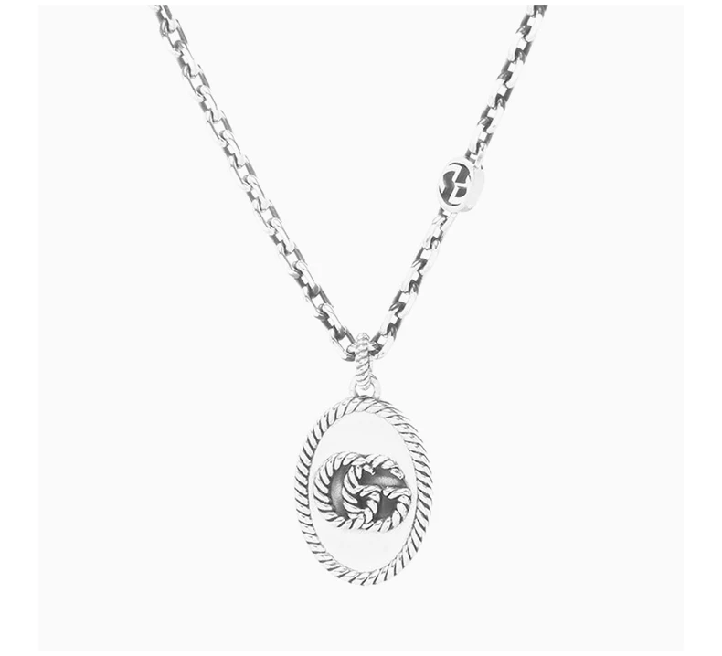 商品Gucci|GUCCI 女士银色吊坠项链 YBB632540001,价格¥2503,第5张图片详细描述
