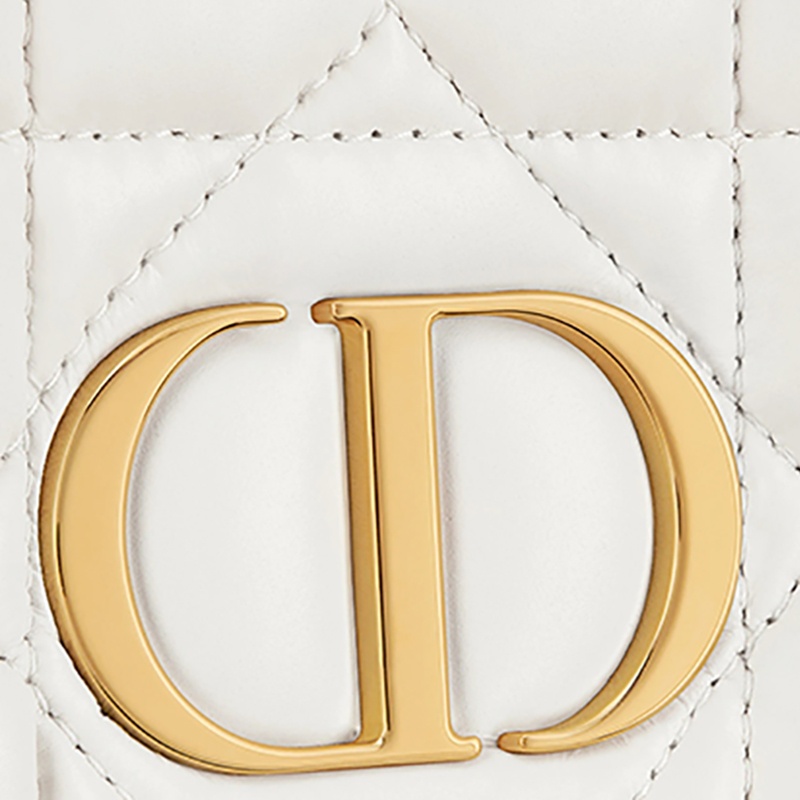 商品Dior|【包税】DIOR/迪奥 22新款 DIOR CARO系列 女士奶白色渐变牛皮革绗缝超大藤格纹配链条手袋单肩斜挎手提包S5135UNGX_M030,价格¥19048,第7张图片详细描述