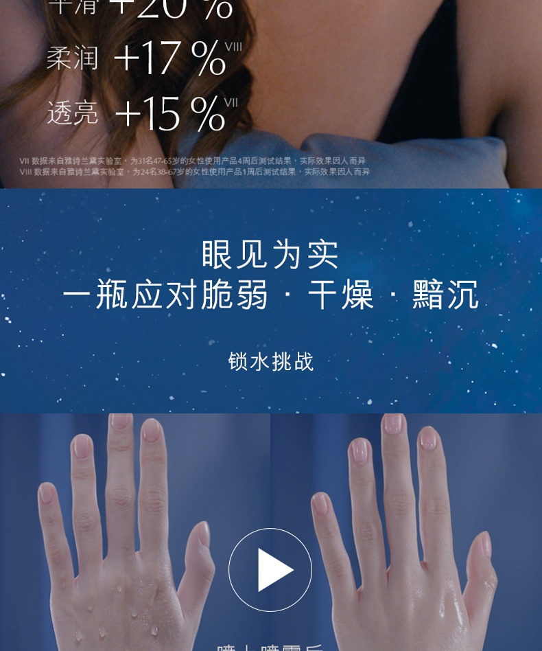 商品Estée Lauder|雅诗兰黛小棕瓶 特润修护肌透精华露50ml/100ml,价格¥478,第7张图片详细描述