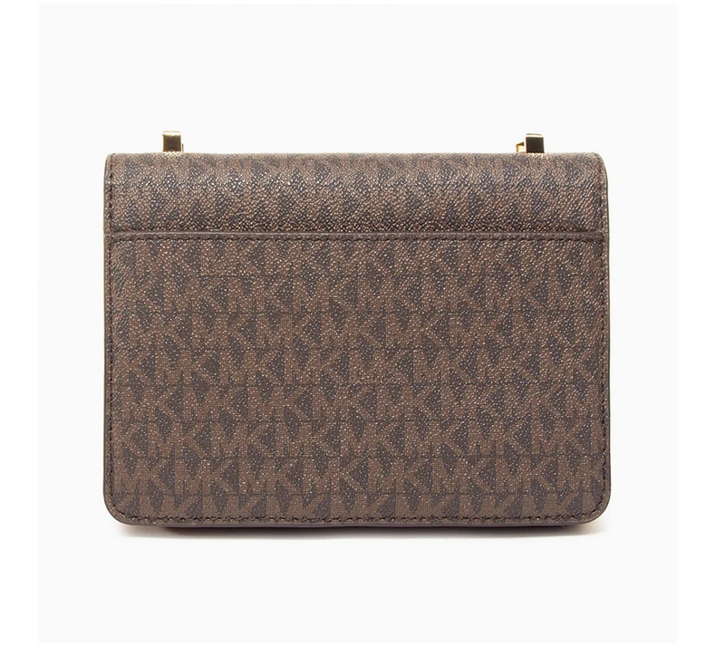 商品Michael Kors|MICHAEL KORS 女士棕色经典印花超小号Hendrix单肩包 32F0G1HC0B-BRNACORN,价格¥1272,第2张图片详细描述