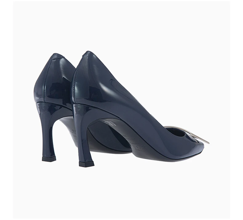 商品Roger Vivier|ROGER VIVIER 
  女士蓝色漆皮高跟鞋  RVW40015280-D1P-U800,价格¥4158,第7张图片详细描述