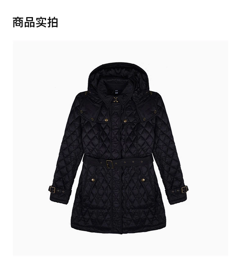 商品Burberry|BURBERRY 黑色女士风衣 8061342,价格¥3513,第4张图片详细描述