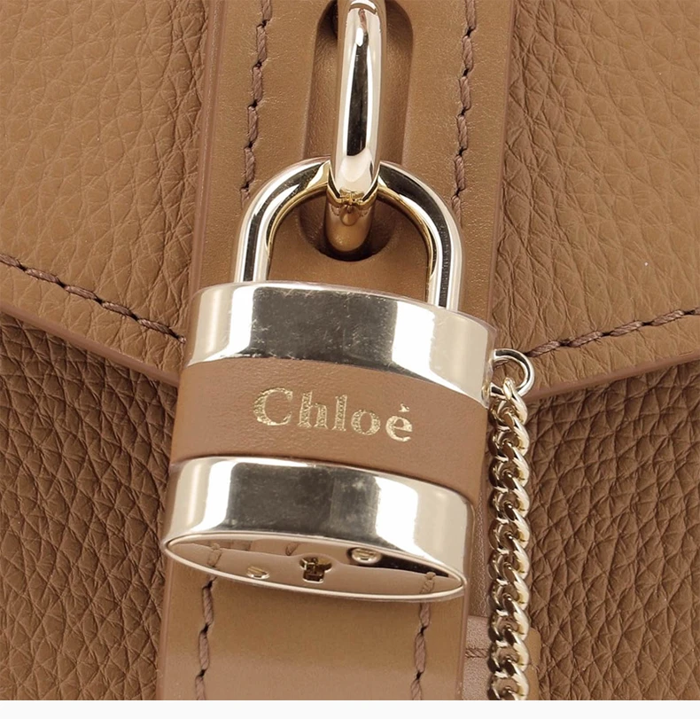 商品[国内直发] Chloé|CHLOE 女士米色小牛皮单肩包 C19WS205-B71-211,价格¥10296,第8张图片详细描述