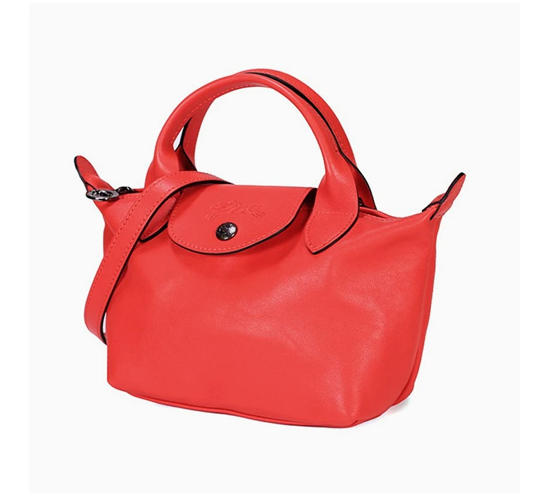 商品Longchamp|LONGCHAMP 女士粉红色绵羊皮mini手提斜挎包 1500757P56,价格¥1803,第5张图片详细描述