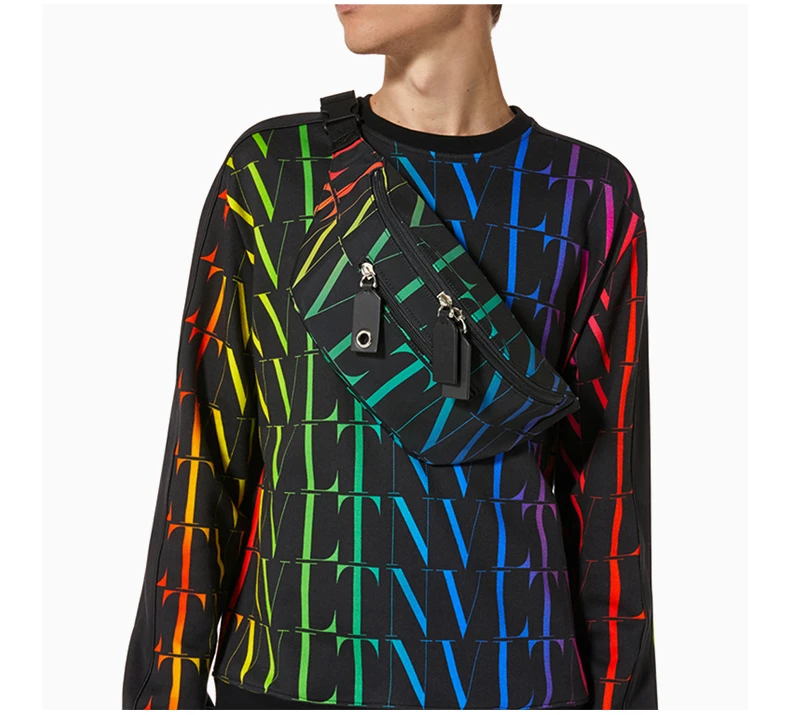 商品Valentino|VALENTINO 男士拼色腰包 VY2B0982-MVX-N78,价格¥3687,第3张图片详细描述