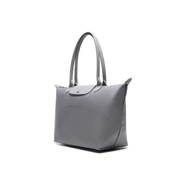 商品Longchamp|【SAvenue】LONGCHAMP 珑骧 LE PLIAGE NEO 大号饺子包长柄手提单肩包 女款 水泥灰色(提示：保税仓货品一人不可超过5单) 3597921837986（1899598E75）,价格¥958,第3张图片详细描述