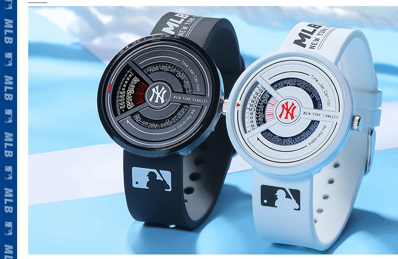 商品[国内直发] MLB|MLB 美职棒NewYork系列街头潮酷个性指针手表 运动潮流防水石英女表 欧美表 NY607,价格¥458,第6张图片详细描述