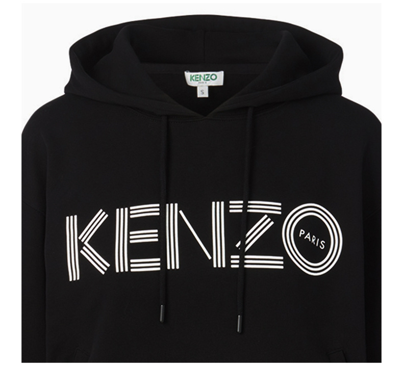 商品Kenzo|KENZO 女士黑色棉质网眼细节连帽卫衣 FA52SW865952-99,价格¥2293,第10张图片详细描述