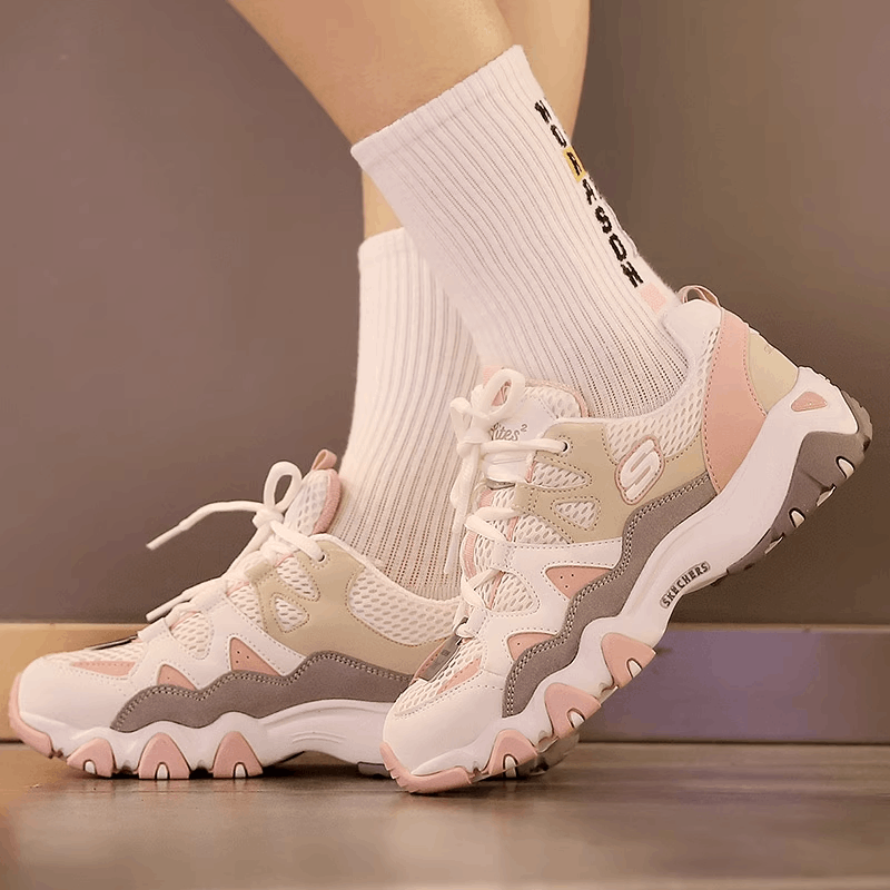商品[国内直发] SKECHERS|斯凯奇 女 休闲鞋 熊猫鞋 99999693-WGPK,价格¥450,第1张图片详细描述