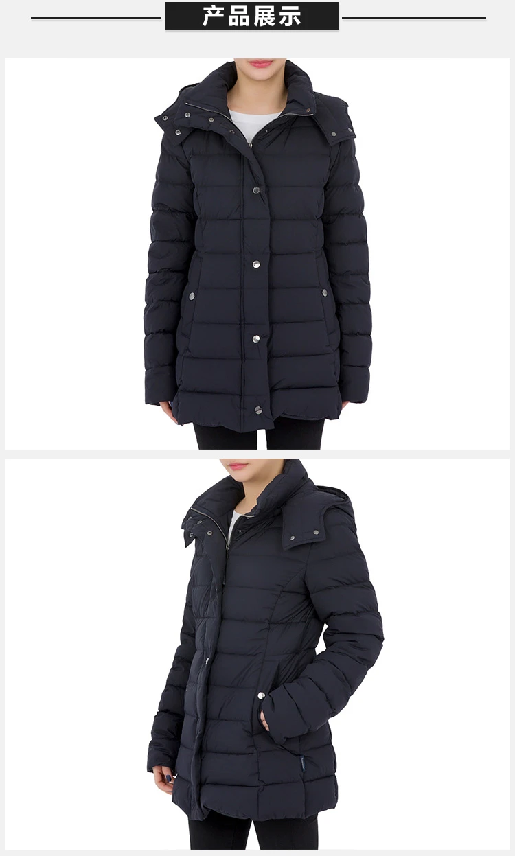 商品[国内直发] Moncler|MONCLER 深蓝色女士棉服 4698990-53513-775,价格¥8915,第4张图片详细描述