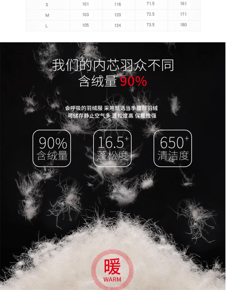 商品[国内直发] HS LOVE'S|HS LOVE'S大牌羽绒服女中长款2022冬季新款小个子炸街外套白鸭绒黄色-HSD190009,价格¥441,第4张图片详细描述