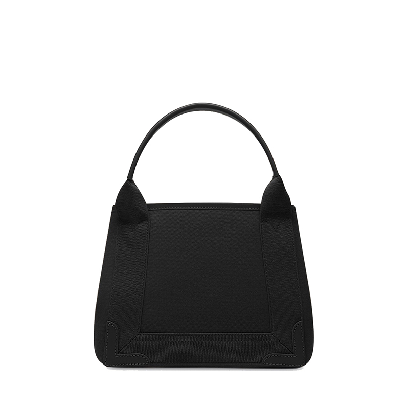 商品Balenciaga|Balenciaga/巴黎世家 经典款NAVY系列 女士XS黑色帆布配皮手提斜跨单肩托特包3903462HH3N9260,价格¥8037,第4张图片详细描述
