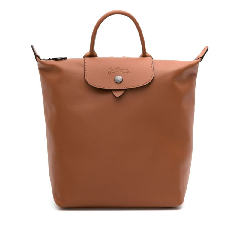 商品Longchamp|珑骧 LE PLIAGE XTRA女士小号干邑色皮革背包,价格¥4350,第2张图片详细描述