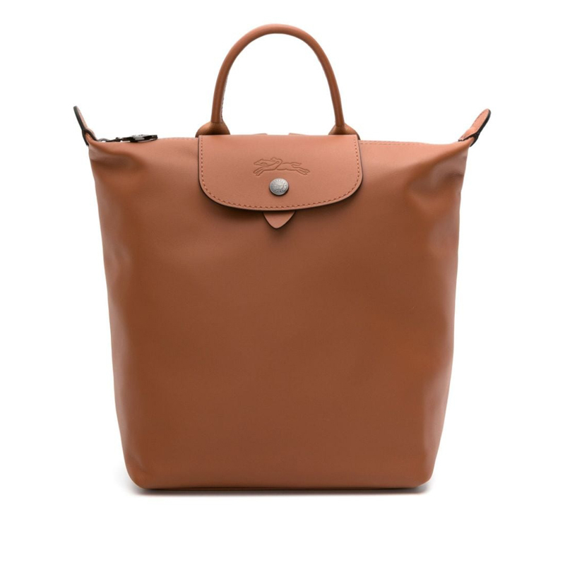 商品Longchamp|珑骧 LE PLIAGE XTRA女士小号干邑色皮革背包,价格¥4277,第2张图片详细描述