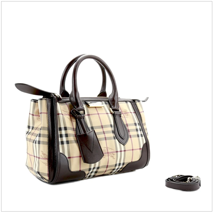 商品[国内直发] Burberry|BURBERRY 格纹女士手提包 3870759,价格¥7629,第5张图片详细描述