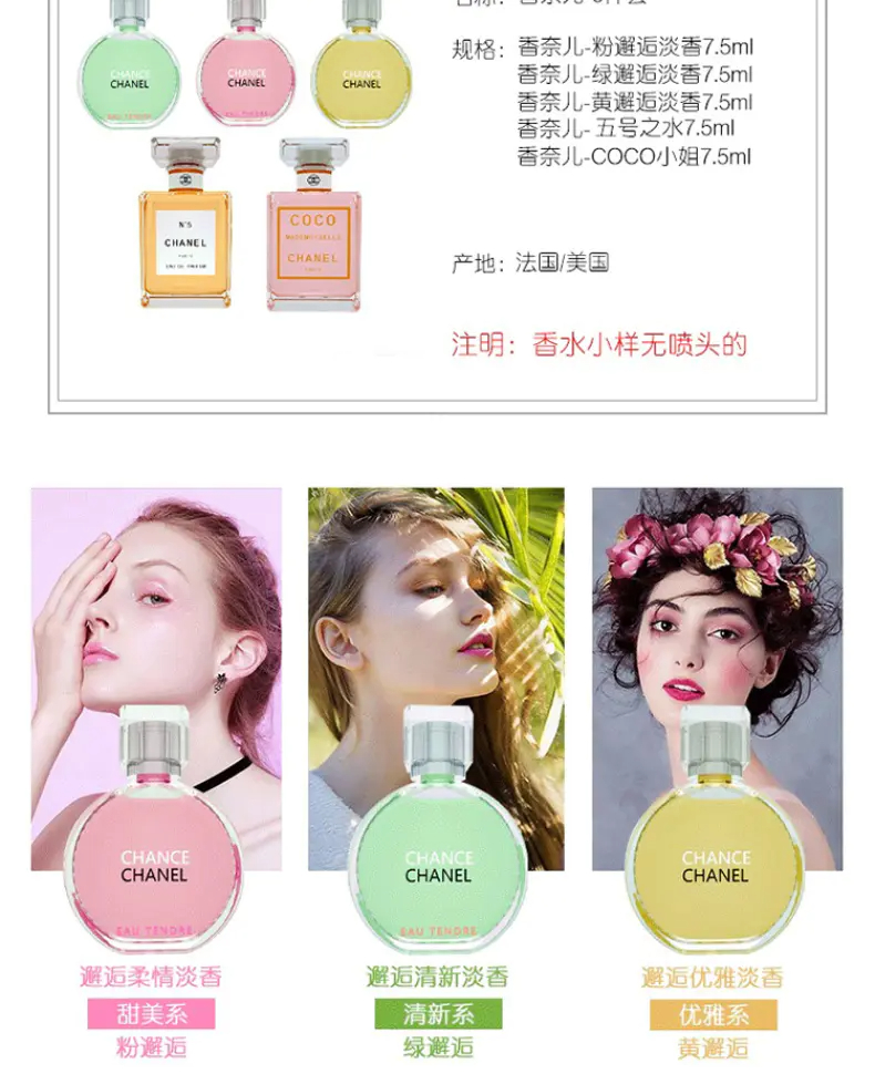 商品Chanel|Chanel香奈儿Q版香水小样5件套便携小巧留香持久【香港直邮】,价格¥297,第2张图片详细描述