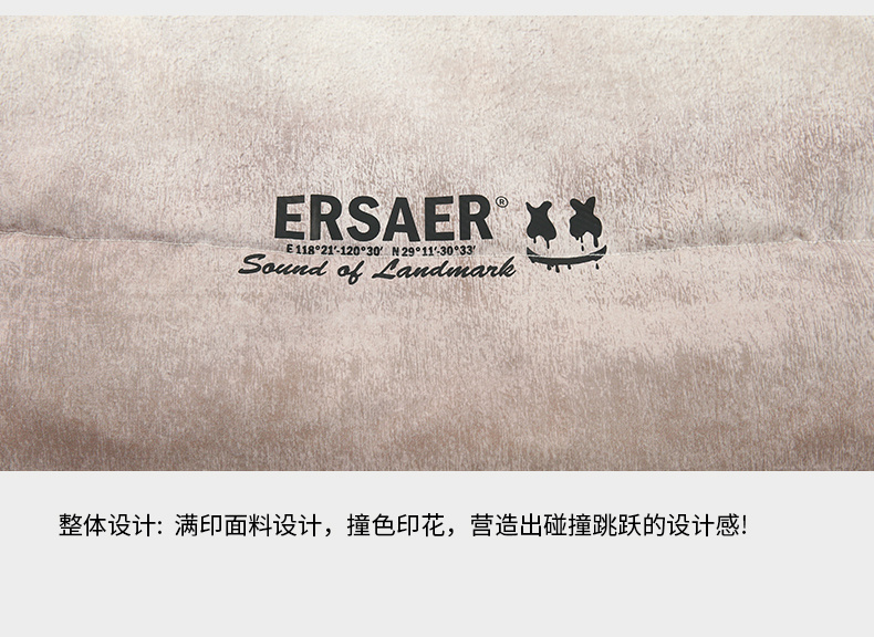 商品[国内直发] ERASER|778系列渐变扎染连帽羽绒服男女同款冬潮牌宽松情侣白鸭绒面包服外套ERyr2255391,价格¥627,第11张图片详细描述