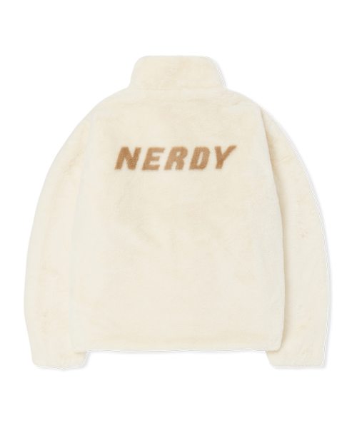 商品NERDY|【享贝家】NERDY 新款男女情侣款运动休闲加绒夹克 黑色\奶白色\粉红色\紫色（预售款，10天发货）PNEW22KJ0401,价格¥459,第11张图片详细描述