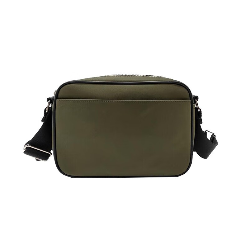 商品Burberry|Burberry/博柏利 现货 男士绿色标志性条纹印花尼龙斜挎包 80357671,价格¥2738,第4张图片详细描述