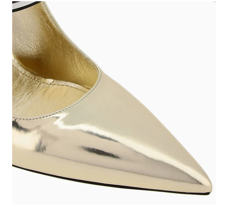 商品Prada|PRADA 女士金色皮革高跟鞋 1I464L-3AU1-F0846,价格¥3835,�第7张图片详细描述