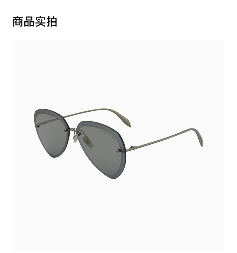 商品Alexander McQueen|Alexander McQueen 亚历山大·麦昆 男士太阳镜 AM0120SA-003,价格¥647,第2张图片详细描述