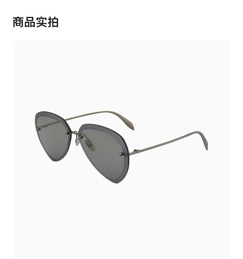 商品Alexander McQueen|Alexander McQueen 亚历山大·麦昆 男士太阳镜 AM0120SA-003,价格¥662,第4张图片详细描述