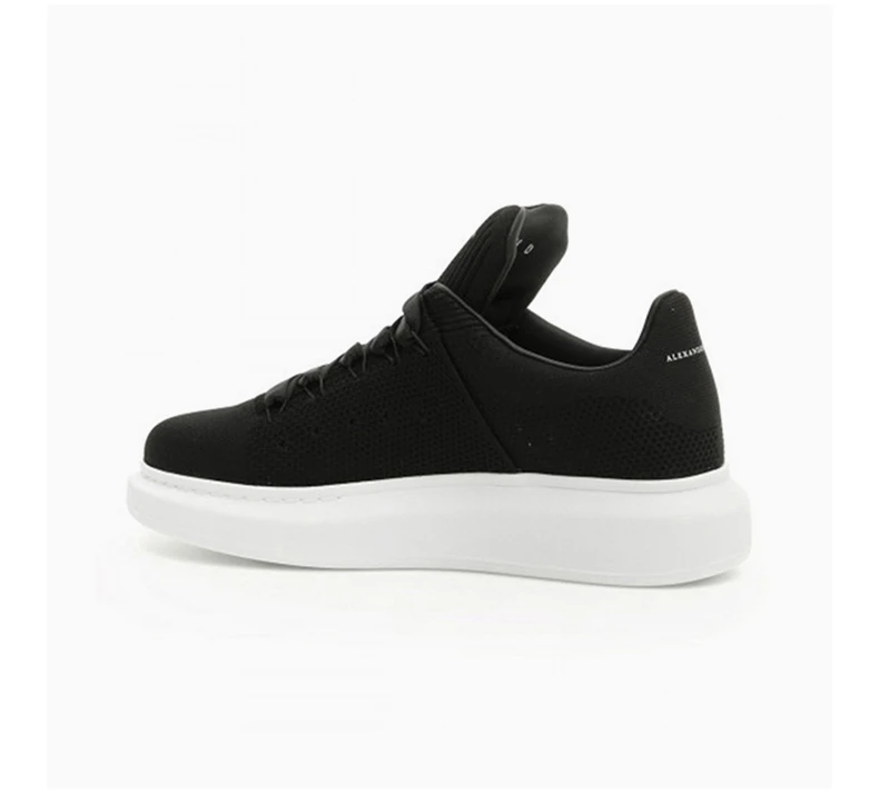 商品[国内直发] Alexander McQueen|Alexander McQueen 亚历山大·麦昆 女士黑色针织皮革休闲鞋 533699-W4I90-1000,价格¥2570,第5张图片详细描述