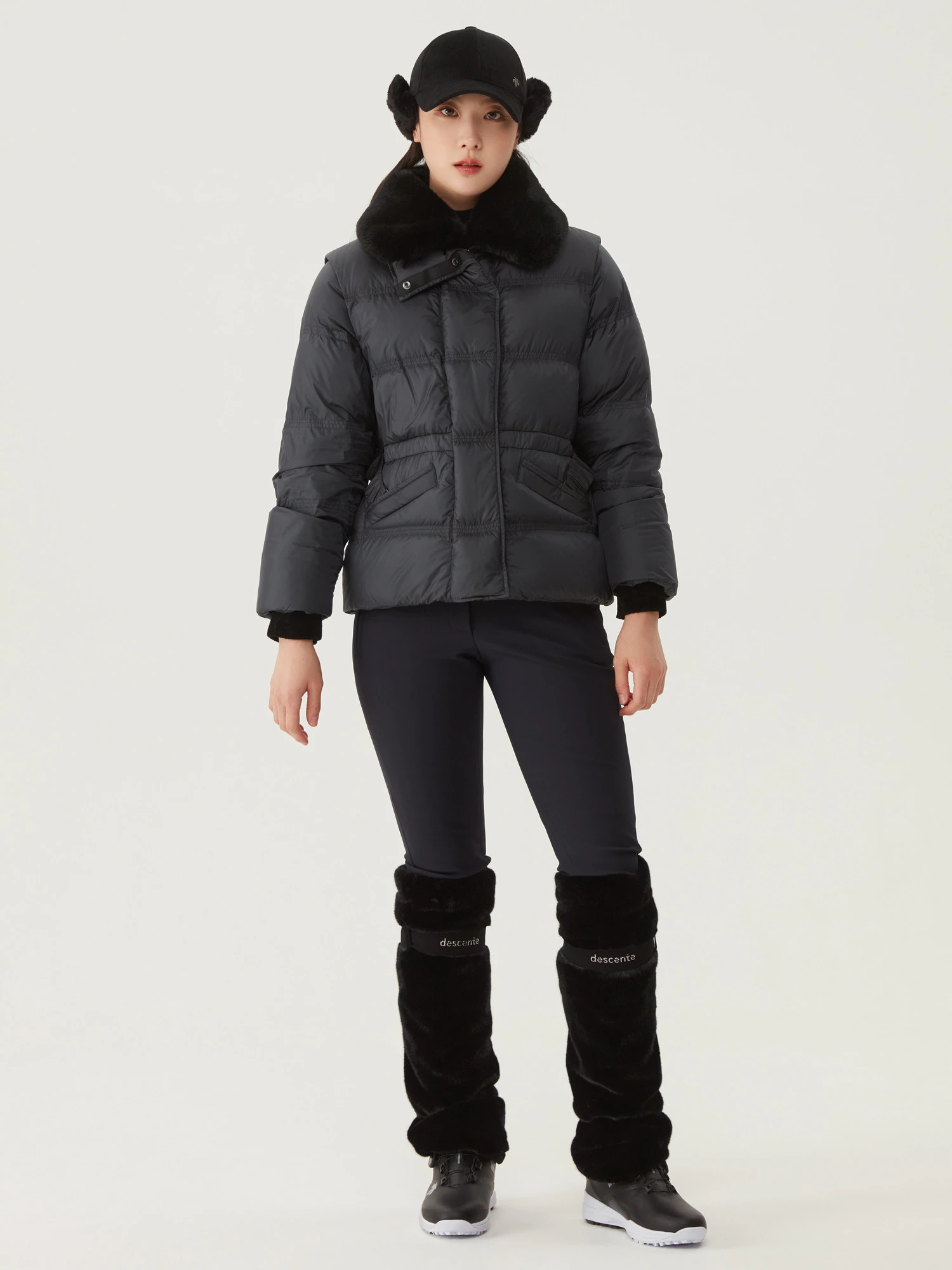 商品【预售商品15天发货】 DESCENTE|高尔夫女性经典修身靴裤时尚百搭舒适 DO42WFPTO5-NAVG,价格¥1113,第4张图片详细描述