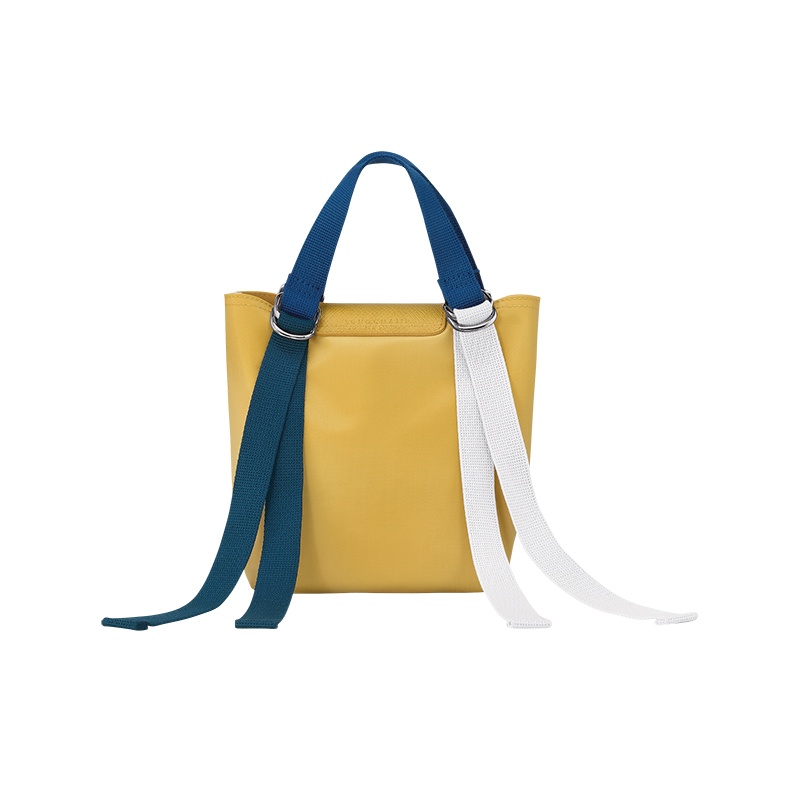 商品Longchamp|珑骧 女士帆布暗银色五金按扣开合饰有可调彩色节肩带迷你托特包（6色可选）,价格¥1122,第12张图片详细描述