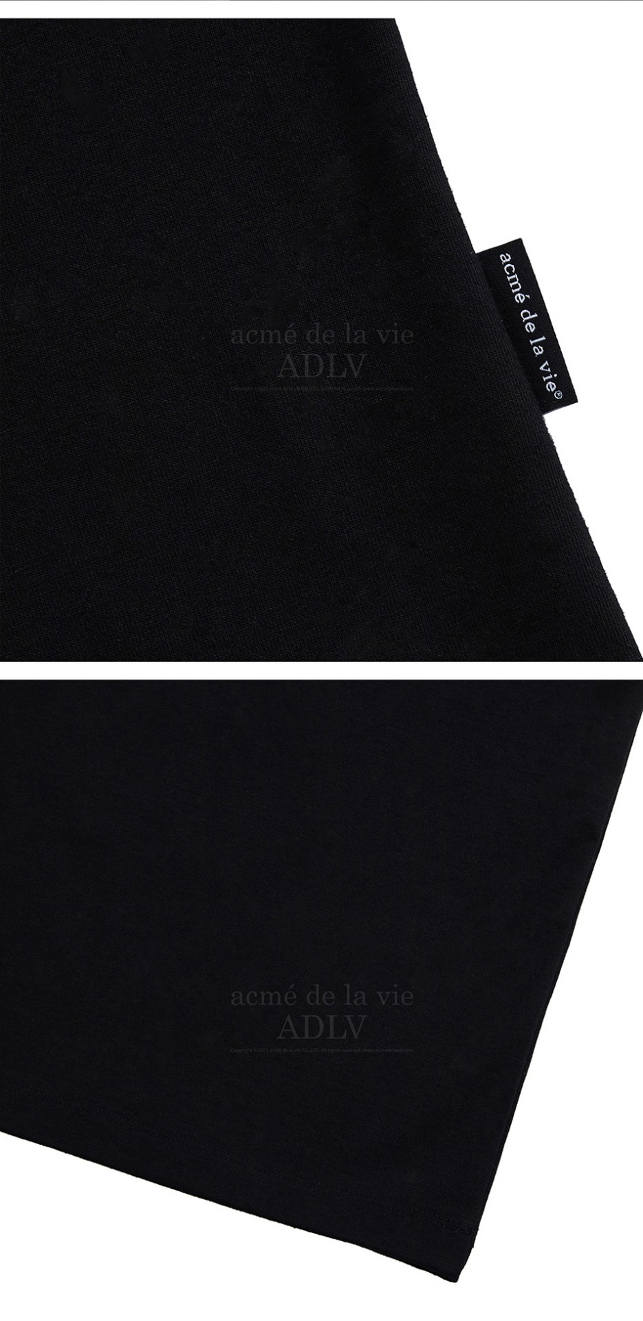 商品Acme de la vie|【享贝家】acme de la vie 吃甜甜圈男孩短袖T恤 男女同款 黑色 ADLV21SS-SSBKBF-CPB,价格¥237,第4张图片详细描述