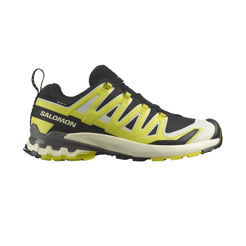 商品Salomon|SALOMON 24新款 XP3VGT系列男士黄色黑色纺织耐用越野跑鞋,价格¥1326,第3张图片详细描述