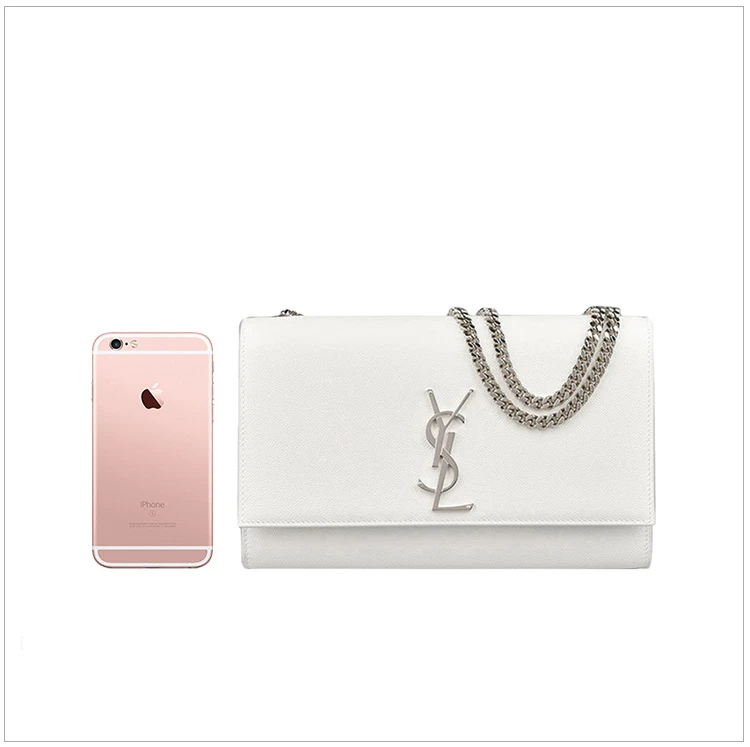 商品[国内直发] Yves Saint Laurent|YSL 圣罗兰 女士牛皮白色单肩链条包 364021-BOW0N-9011,价格¥15004,第3张图片详细描述
