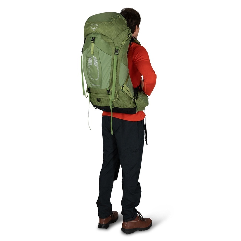 商品Osprey|Osprey小鹰 Atmos AG 50男士绿色尼龙背包,价格¥2484,第4张图片详细描述