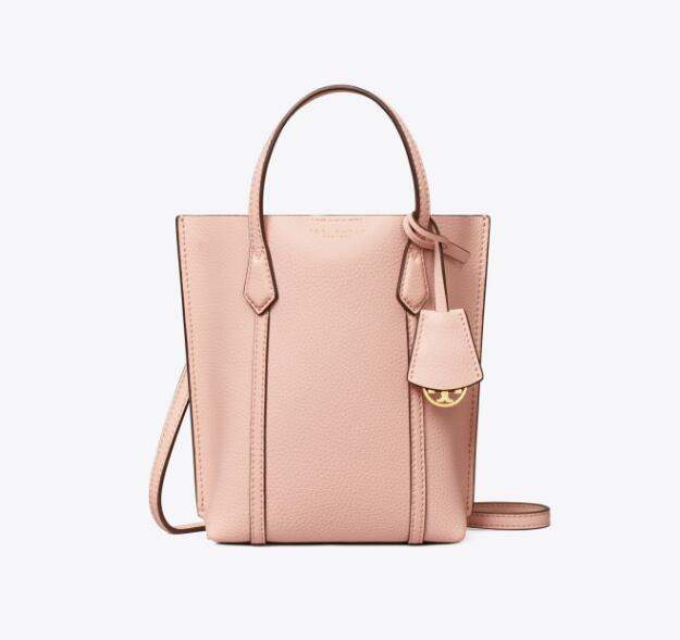 商品[国内直发] Tory Burch|汤丽柏琦 奢侈品TB女包Perry双Tlogo挂件 压花皮革托特包手提单肩斜挎包 89488-123,价格¥1712,第10张图片详细描述