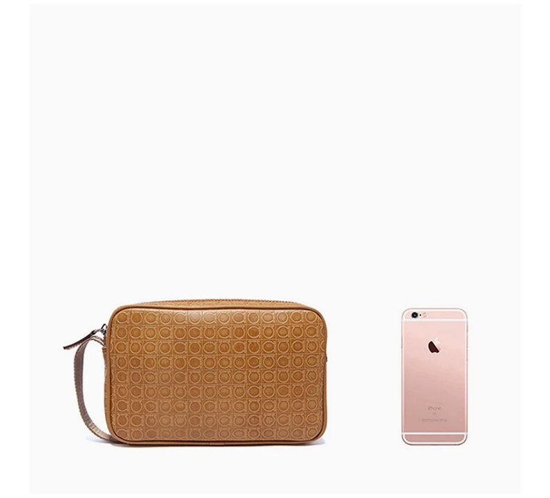 商品[国内直发] Salvatore Ferragamo|Salvatore Ferragamo 菲拉格慕 GAMMA SOFT系列男士印花手拎包 24-9490-0608825,价格¥1841,第5张图片详细描述
