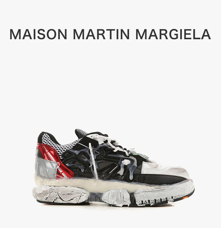 商品[国内直发] MAISON MARGIELA|MAISON MARGIELA 男士黑色融合低帮皮革运动鞋 S57WS0257-P1878-961,价格¥3579,第1张图片详细描述