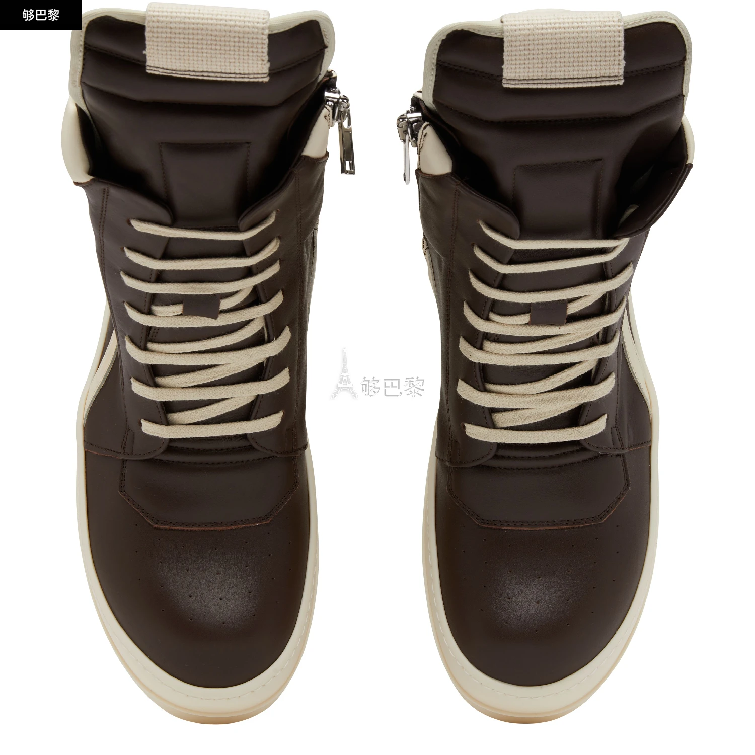 商品Rick Owens|【预售】 男士 休闲运动鞋 Geobasket  RU02C7894/LCGLP O/411 OWE9E69SBRW,价格¥6517,第6张图片详细描述