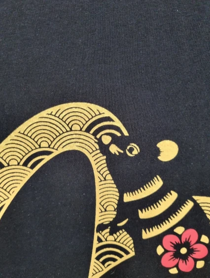 商品Evisu|【享贝家】（国内现货-QD）EVISU 福神 米奇图案logo短袖T恤 男女同款 ES1UTS702,价格¥148,第8张图片详细描述