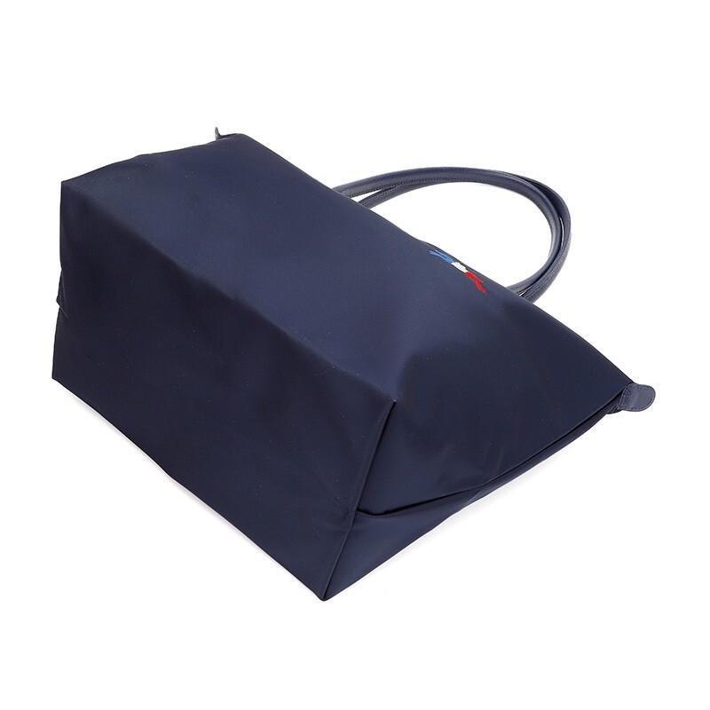 商品[国内直发] Longchamp|珑骧 LONGCHAMP女士Le Pliage系列长柄大号加厚可折叠手提单肩饺子包蓝色织物单肩包送女友L1899 HXG 006,价格¥940,第7张图片详细描述