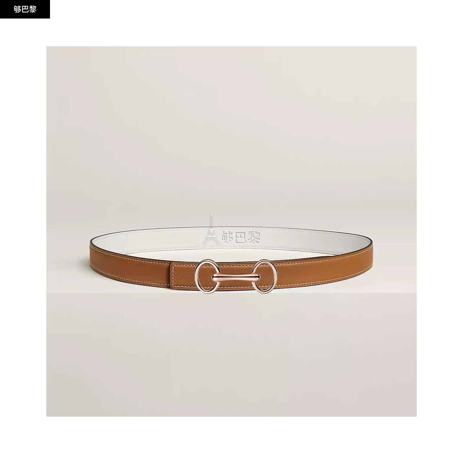 商品Hermes|【预售】 爱马仕 24秋冬 女士 腰带 Boucle de ceinture Héritage & Cuir de ceinture réversible 24 mm H081082CDZ2 | H052150CADG,价格¥6864,第2张图片详细描述