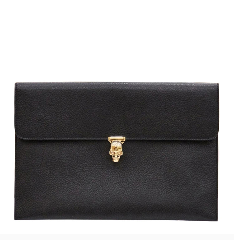 商品Alexander McQueen|ALEXANDER MCQUEEN 黑色女士手拿包 554197-1DD0G-1000,价格¥2094,第6张图片详细描述