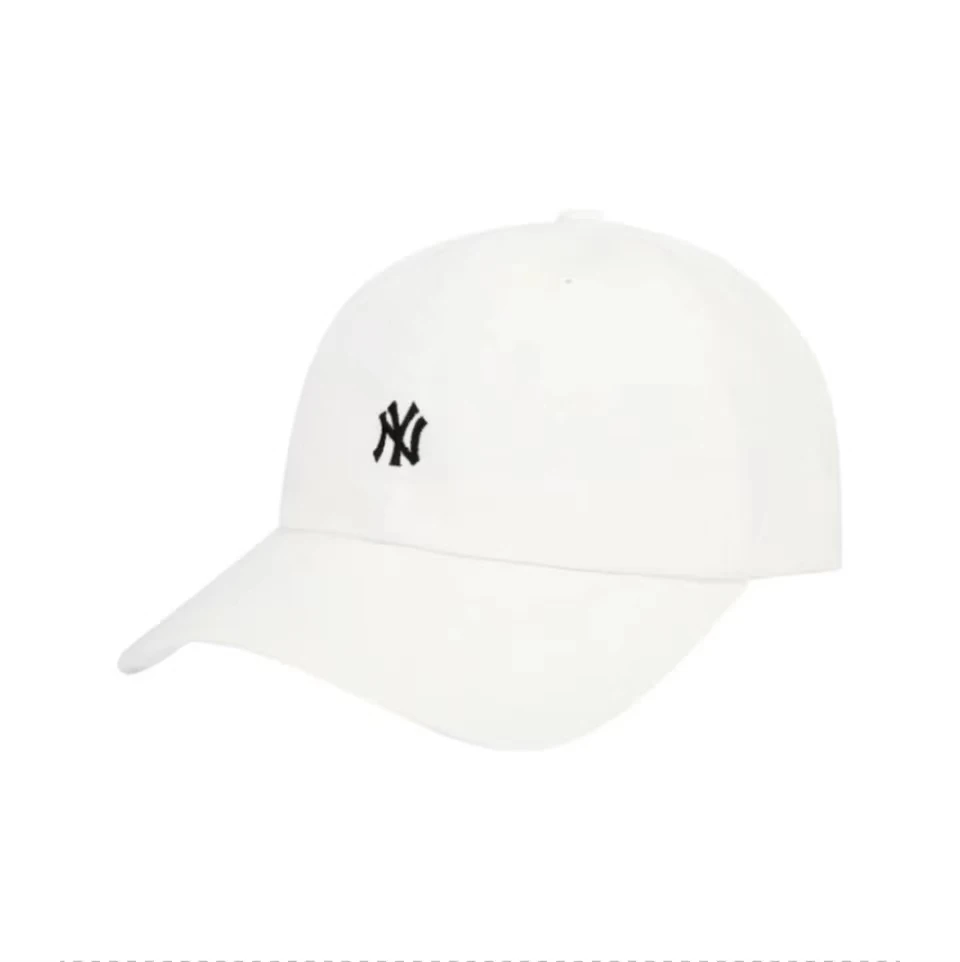 商品MLB|【享贝家】ZY- MLB 小标Logo刺绣 鸭舌帽 白色 男女同款情侣款 32CPNA111-50I-FREE,价格¥169,第1张图片详细描述