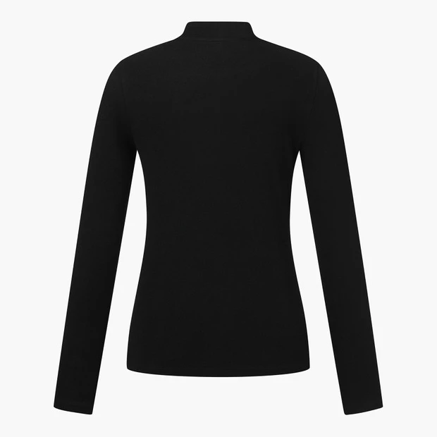 商品【预售商品15天发货】 DESCENTE|高尔夫系列女性领口配色细节长袖T恤展现时尚 DO32WFTL93-BLKG,价格¥959,第8张图片详细描述