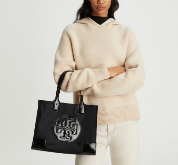 商品[国内直发] Tory Burch|托里·伯奇TORY BURCH 女士小号黑色单肩托特包,价格¥1883,第12张图片详细描述
