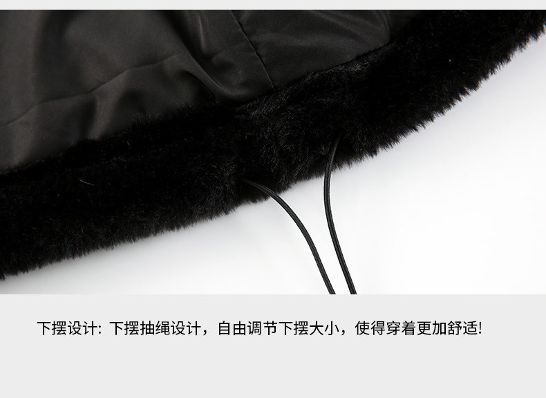 商品[国内直发] ERASER|ER 仿兔毛翻领棉服男女同款冬季宽松情侣装外套ins潮牌休闲加厚保暖棉衣ERyg2255586,价格¥380,第10张图片详细描述