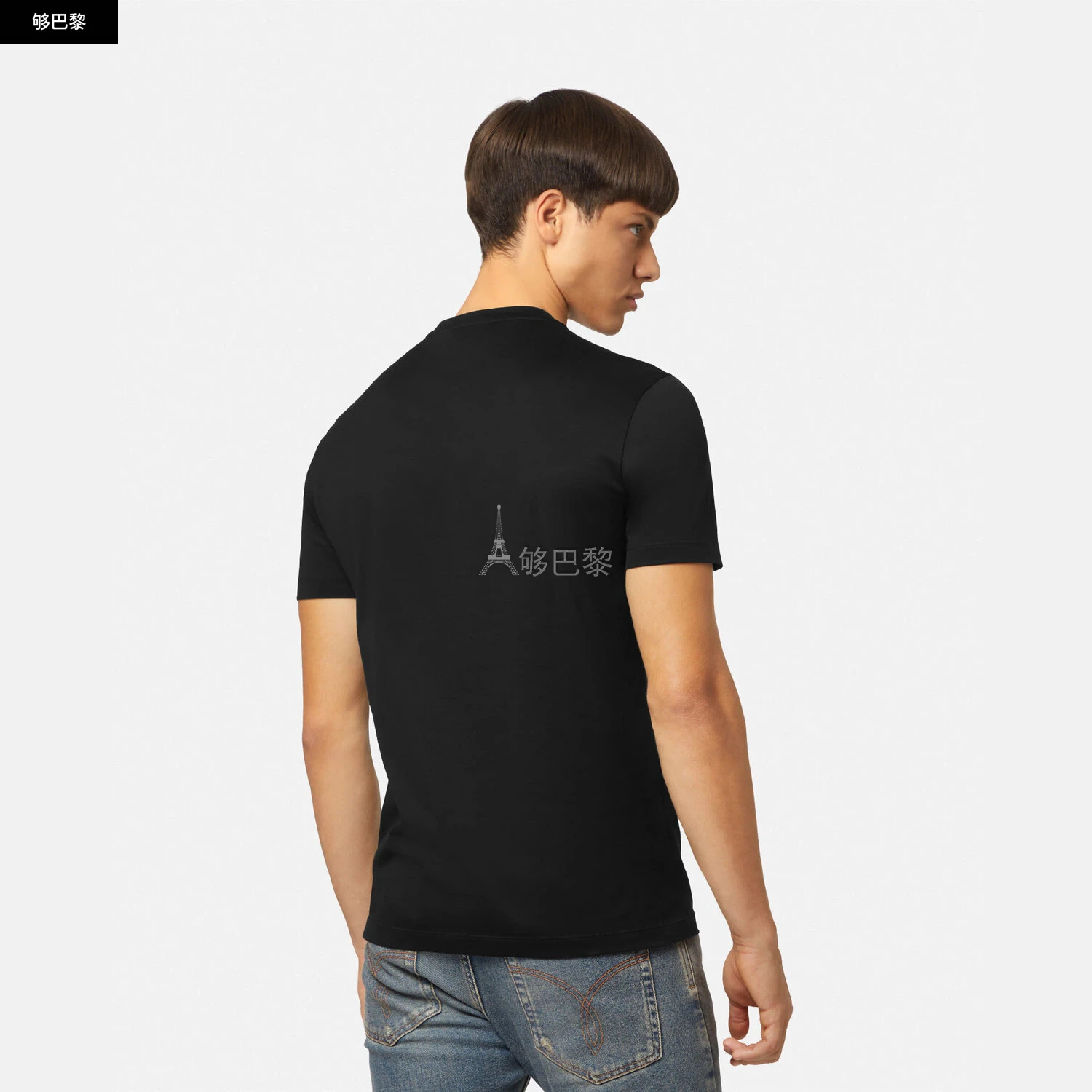 商品Versace|【预售】 范思哲 25春夏 男士 短袖T恤 水晶 Medusa T 恤 1013944-1A08491_1B000 ,价格¥6255,第6张图片详细描述