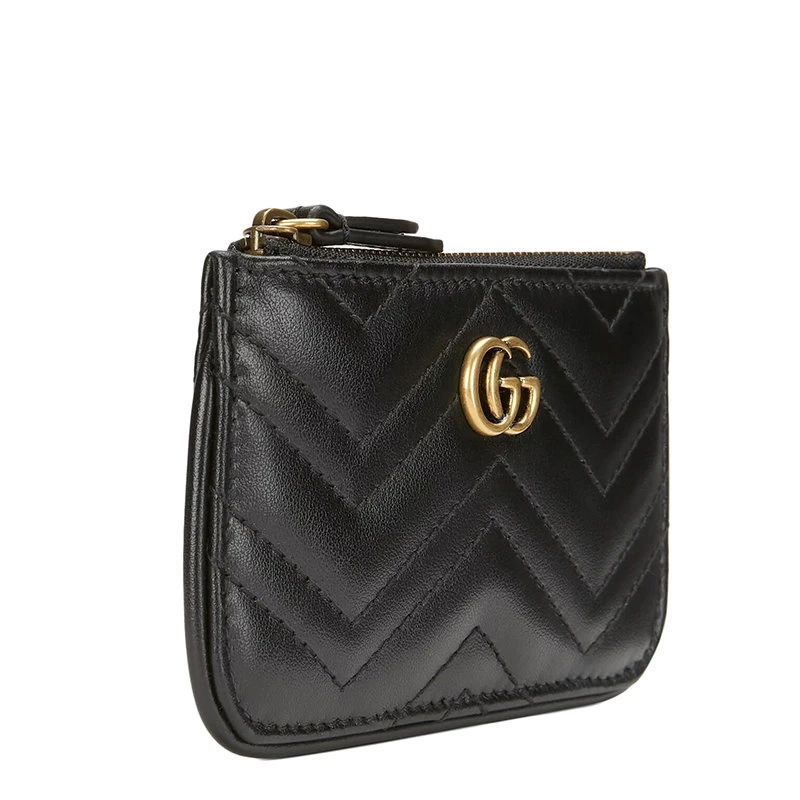 商品Gucci|GUCCI 黑色女士零钱包 671773-DTDHT-1000,价格¥3352,第1张图片详细描述