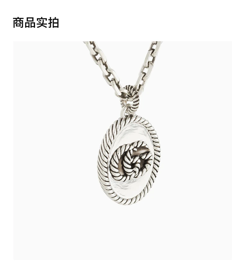 商品Gucci|GUCCI 女士银色吊坠项链 YBB632540001,价格¥2503,第3张图片详细描述